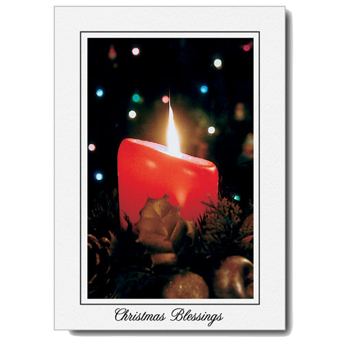 1095 - Bright White, Christmas Blessings, Vertical, set of 10 cards