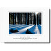 1100 - Bright White, Small Window, Let us be silent..., Horizontal, set of 10 cards