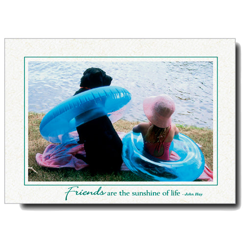 1147 - Natural, Friends are the sunshine..., Horizontal, set of 10 cards