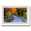 1224T-S - Bright White, Terracotta & Sandstone Border, Horizontal, set of 10 cards