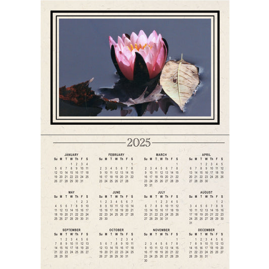 1305 - 2025 Year at a Glance Photo Calendar Card (5 pack)