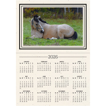 1305 - 2026 Year at a Glance Photo Calendar Card (5 pack)
