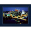 1459 - Deep Blue, Silver Border, Blank Back, set of 10 cards