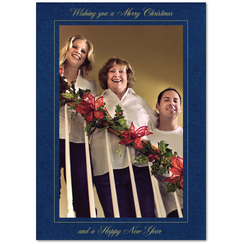 CC289 1496 - Deep Blue, Wishing you a..., Vertical, Set of 10 cards