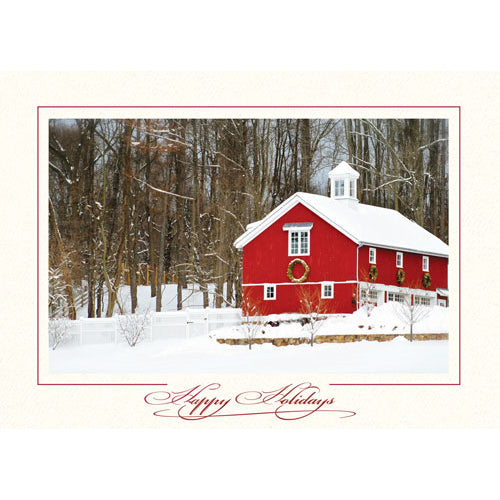 1572 - Bright White, Happy Holidays, Horizontal, set of 10 cards