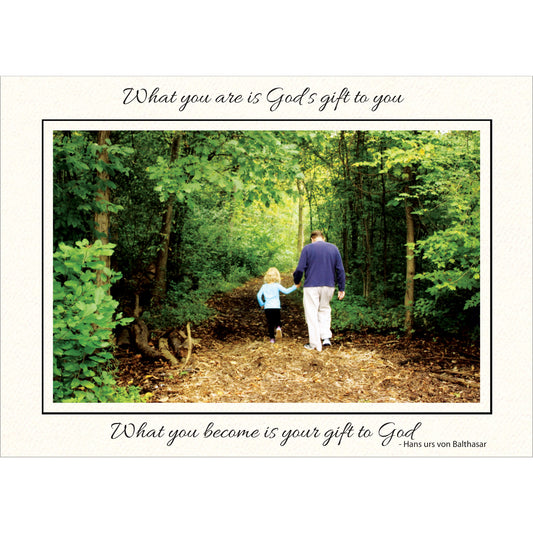 1590 - Bright White, What you are is God's gift, Horizontal, set of 10 cards