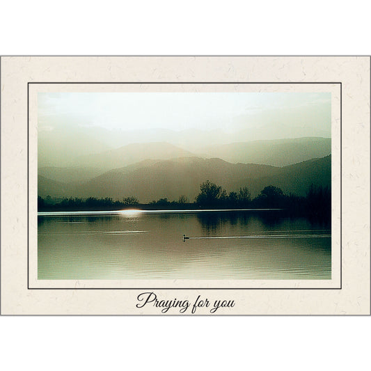 1593 - Natural, Praying for you, Horizontal, set of 10 cards