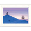 1609PV - Bright White, Lavender Pastel Border, Blank Back, set of 10 cards