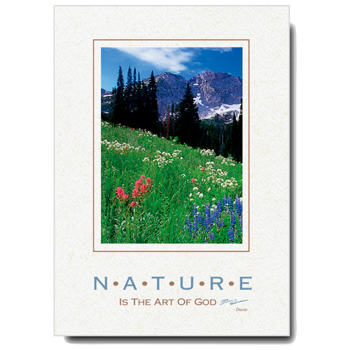 195 - Natural, Small Window, Nature is the art..., Vertical, set of 10 cards