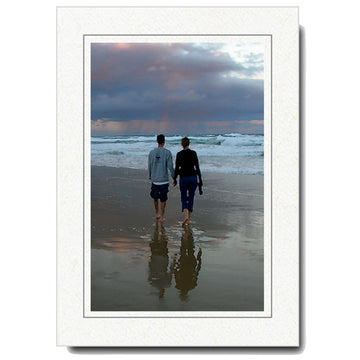 413G - Natural, Granite Border, Vertical, set of 10 cards