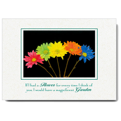 603 - Natural, Small Window, If I had a flower..., Horizontal, set of 10 cards