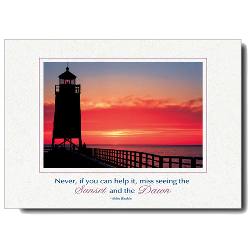 685 - Natural, Small Window, Never, if you can..., Horizontal, set of 10 cards (DISCONTINUED)