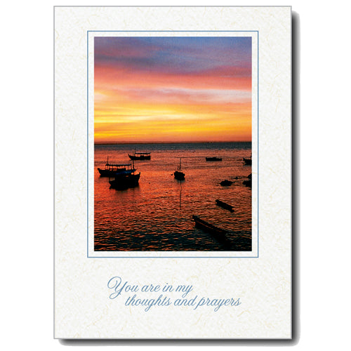 737 - Natural, Small Window, You are in my thoughts..., Vertical, set of 10 cards