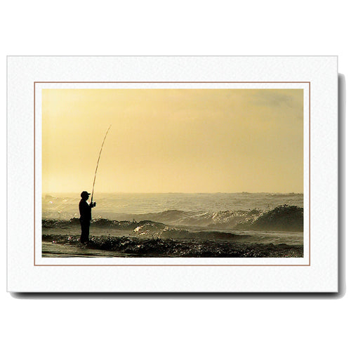 759S - Bright White, Sandstone Border, Blank Back, set of 10 cards