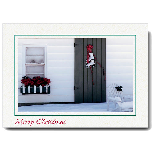 776 - Natural, Merry Christmas, Horizontal, set of 10 cards