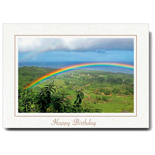 962 - Natural, Happy Birthday, Horizontal, set of 10 cards