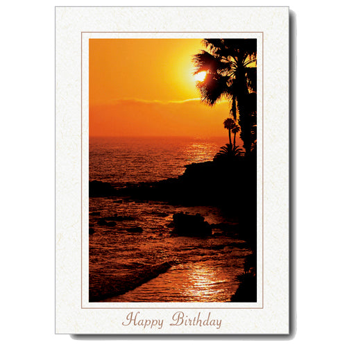 963 - Natural, Happy Birthday, Vertical, set of 10 cards