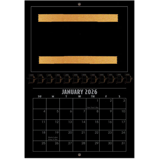 A1206BK - 2026 Horizontal Calendar BLACK