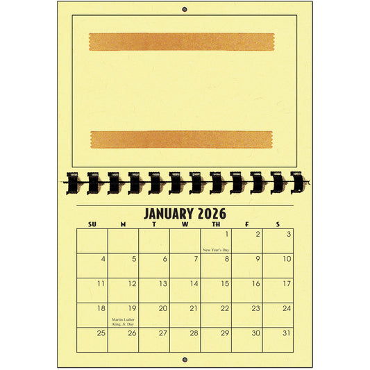 A1206PE - 2026 Horizontal Calendar PEAR