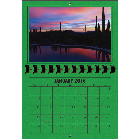 A1206SH - 2026 Horizontal Calendar SHAMROCK
