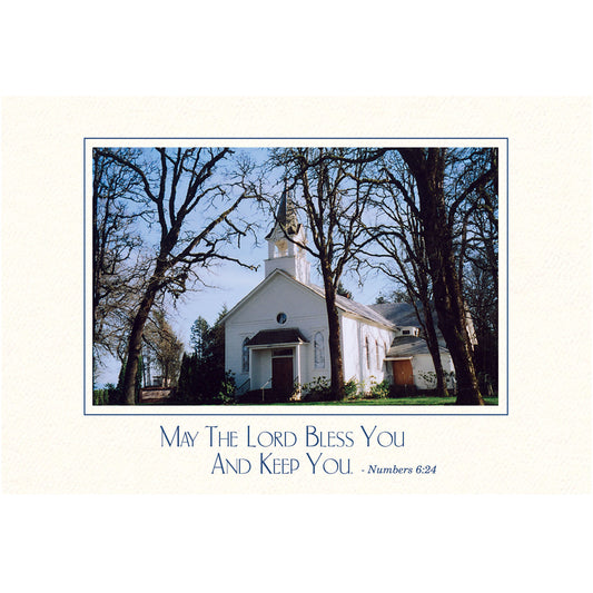 CC314 - Bright White, May The Lord Bless... , Horizontal, set of 10 cards (DISCONTINUED)