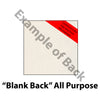 1395 - Black, Square Window, Silver Border, Blank Back, set of 10 cards
