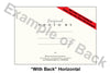 1224SC-A - Bright White, Scarlet Red & Amazon Green Border, Horizontal, set of 10 cards