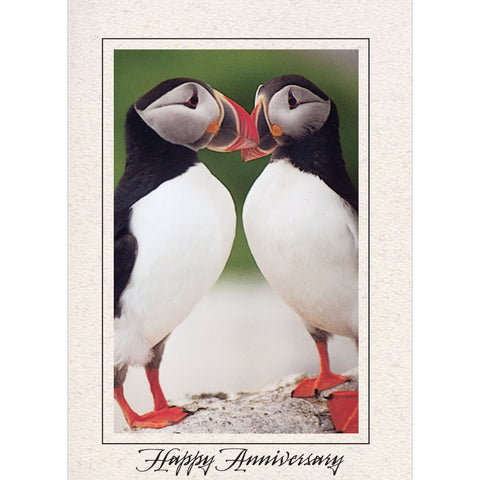 1015 - Natural, Happy Anniversary, Vertical, set of 10 cards