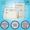 1132A-S - Natural, Amazon Green & Sandstone Border, Blank Back, set of 10 cards