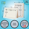 1132B-S - Natural, Blue Mist & Sandstone Border, Blank Back, set of 10 cards