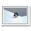 CC344 - Natural, Raven Black & Granite Border, Photo Insert Notecard, set of 10 Notecards
