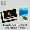 1132J-BK - Natural, Jade Slate & Raven Black Border, Blank Back, set of 10 cards