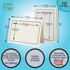 1132M-G - Natural, Midnight Blue & Granite Border, Blank Back, set of 10 cards