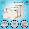 1132SC-A - Natural, Scarlet Red & Amazon Green Border, Blank Back, set of 10 cards