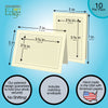 1134 - Cream, Raven Black Border, Blank Back, set of 10 cards