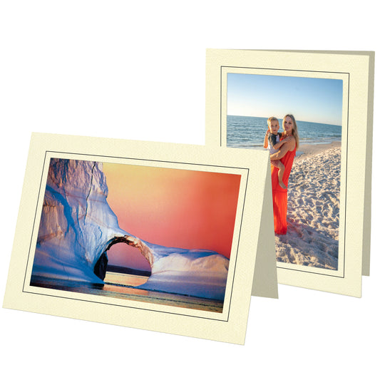 1134 - Cream, Raven Black Border, Blank Back, set of 10 cards