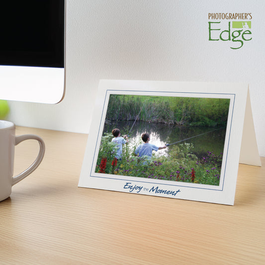1190 - Bright White, Enjoy the Moment, Horizontal, set of 10 cards