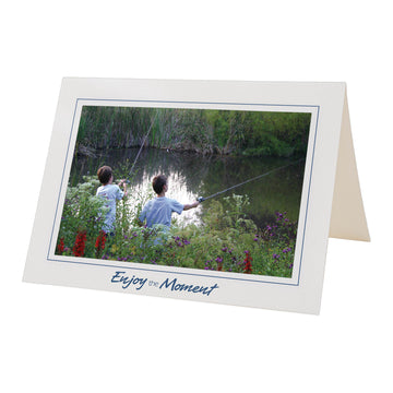 1190 - Bright White, Enjoy the Moment, Horizontal, set of 10 cards