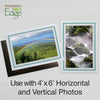 1226A-S - Bright White, Amazon Green & Sandstone Border, Blank Back, set of 10 cards