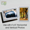 1226BK-G - Bright White, Raven Black & Granite Border, Blank Back, set of 10 cards