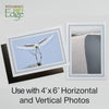 1226G-G - Bright White, Granite & Granite, Blank Back, set of 10 cards