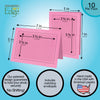 1342 - Pink, Raven Black Border, Blank Back, set of 10 cards
