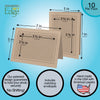 1343 - Kraft, Raven Black Border, Blank Back, set of 10 cards
