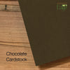 1377 - Chocolate, Silver Border, Blank Back, set of 10 cards