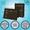 1377 - Chocolate, Silver Border, Blank Back, set of 10 cards