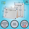 1394 - Bright White, Modern Design Border, Blank Back, set of 10 cards
