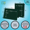 1422 - Pine Premium Linen, Raven Black Border, Blank Back, set of 10 cards