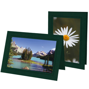 1422 - Pine Premium Linen, Raven Black Border, Blank Back, set of 10 cards