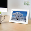 1423 - Snow White Premium Linen, Raven Black Border, Blank Back, set of 10 cards