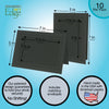 1426 - Charcoal Premium Linen, Raven Black Border, Blank Back, set of 10 cards (DISCONTINUED)